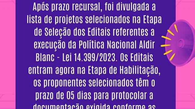 Prefeitura de Paranaguá divulga resultado dos editais da PNAB e seleciona 17 projetos culturais